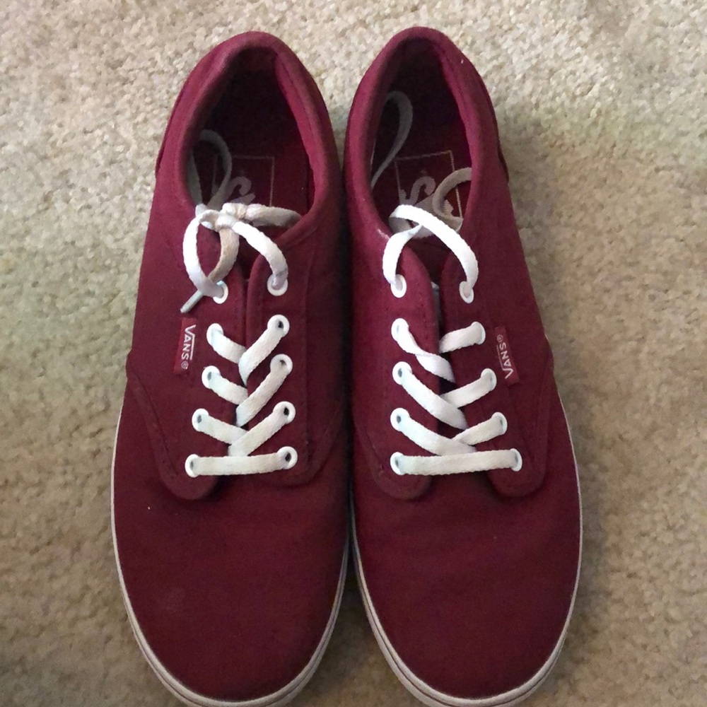 Burgundy vans